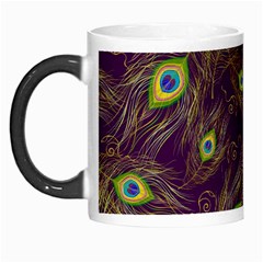 Feathers, Peacock, Patterns, Colorful Morph Mug by nateshop