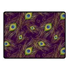 Feathers, Peacock, Patterns, Colorful Fleece Blanket (small) by nateshop