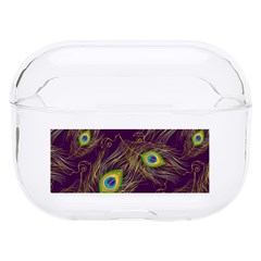 Feathers, Peacock, Patterns, Colorful Hard Pc Airpods Pro Case