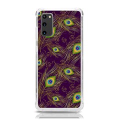 Feathers, Peacock, Patterns, Colorful Samsung Galaxy S20 6 2 Inch Tpu Uv Case by nateshop