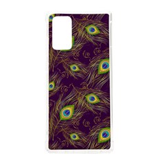 Feathers, Peacock, Patterns, Colorful Samsung Galaxy Note 20 Tpu Uv Case by nateshop