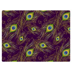 Feathers, Peacock, Patterns, Colorful Premium Plush Fleece Blanket (extra Small) by nateshop