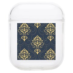 Floral Damask Pattern Texture, Damask Retro Background Soft Tpu Airpods 1/2 Case by nateshop