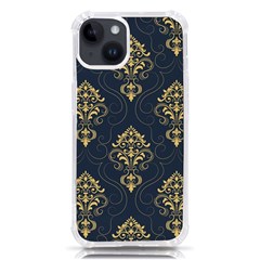 Floral Damask Pattern Texture, Damask Retro Background Iphone 14 Tpu Uv Print Case by nateshop