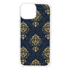 Floral Damask Pattern Texture, Damask Retro Background Iphone 13 Mini Tpu Uv Print Case