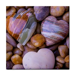 Hearts Of Stone, Full Love, Rock Tile Coaster by nateshop