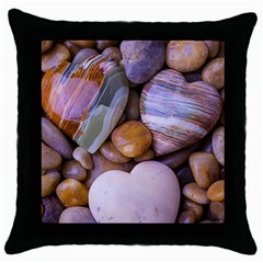 Hearts Of Stone, Full Love, Rock Throw Pillow Case (black) by nateshop