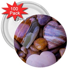 Hearts Of Stone, Full Love, Rock 3  Buttons (100 Pack) 