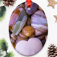 Hearts Of Stone, Full Love, Rock Ornament (oval) by nateshop