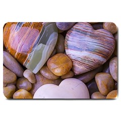 Hearts Of Stone, Full Love, Rock Large Doormat by nateshop