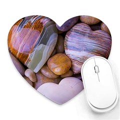 Hearts Of Stone, Full Love, Rock Heart Mousepad by nateshop