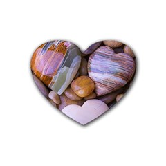 Hearts Of Stone, Full Love, Rock Rubber Coaster (heart) by nateshop