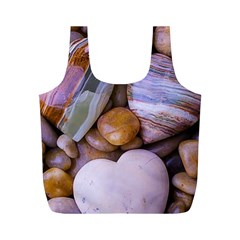 Hearts Of Stone, Full Love, Rock Full Print Recycle Bag (m) by nateshop