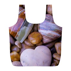 Hearts Of Stone, Full Love, Rock Full Print Recycle Bag (l) by nateshop