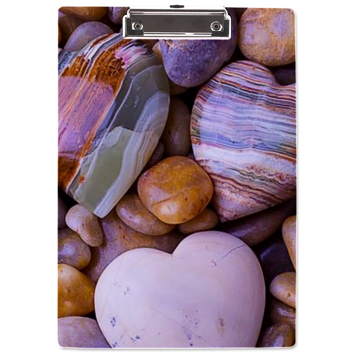 Hearts Of Stone, Full Love, Rock A4 Acrylic Clipboard