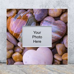 Hearts Of Stone, Full Love, Rock White Wall Photo Frame 5  X 7  by nateshop