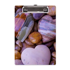 Hearts Of Stone, Full Love, Rock A5 Acrylic Clipboard by nateshop