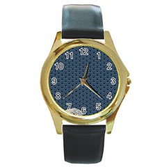 Kanagawa, Hokusai, Japanese Art, Round Gold Metal Watch by nateshop