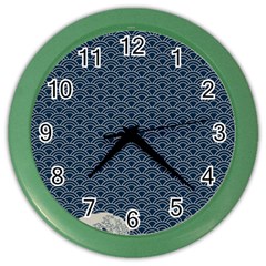 Kanagawa, Hokusai, Japanese Art, Color Wall Clock by nateshop