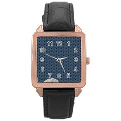 Kanagawa, Hokusai, Japanese Art, Rose Gold Leather Watch  by nateshop