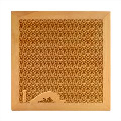 Kanagawa, Hokusai, Japanese Art, Wood Photo Frame Cube by nateshop