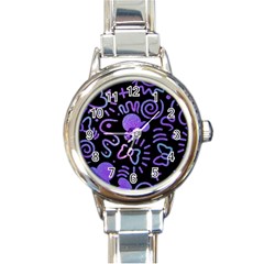 Multicolor Disney , Corazones, Mouse Round Italian Charm Watch by nateshop