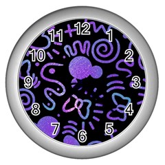 Multicolor Disney , Corazones, Mouse Wall Clock (silver)