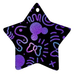 Multicolor Disney , Corazones, Mouse Star Ornament (two Sides) by nateshop