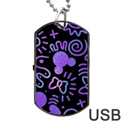 Multicolor Disney , Corazones, Mouse Dog Tag Usb Flash (one Side)