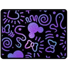 Multicolor Disney , Corazones, Mouse Fleece Blanket (large) by nateshop