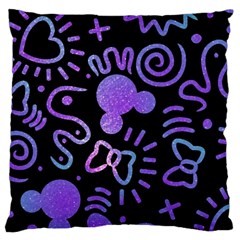 Multicolor Disney , Corazones, Mouse Large Cushion Case (two Sides) by nateshop