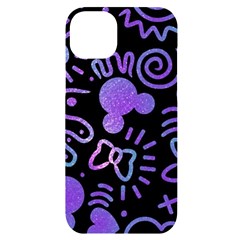 Multicolor Disney , Corazones, Mouse Iphone 14 Plus Black Uv Print Case by nateshop