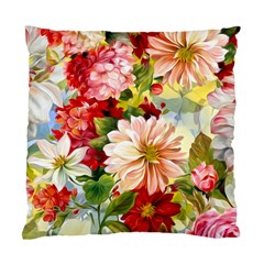 Painted Flowers Texture, Floral Background Standard Cushion Case (one Side) by nateshop