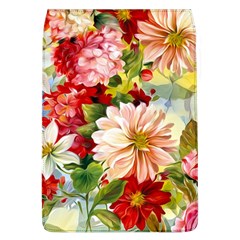 Painted Flowers Texture, Floral Background Removable Flap Cover (l)