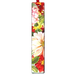 Painted Flowers Texture, Floral Background Large Book Marks by nateshop