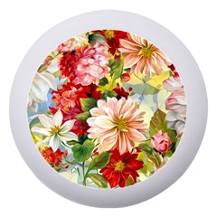 Painted Flowers Texture, Floral Background Dento Box With Mirror