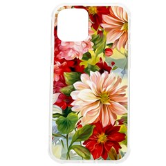 Painted Flowers Texture, Floral Background Iphone 12 Pro Max Tpu Uv Print Case by nateshop