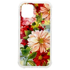 Painted Flowers Texture, Floral Background Iphone 12 Mini Tpu Uv Print Case	 by nateshop