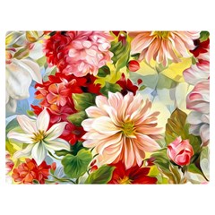 Painted Flowers Texture, Floral Background Premium Plush Fleece Blanket (extra Small) by nateshop