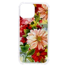 Painted Flowers Texture, Floral Background Iphone 13 Mini Tpu Uv Print Case by nateshop