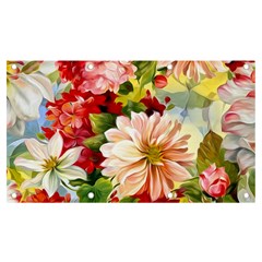 Painted Flowers Texture, Floral Background Banner And Sign 7  X 4  by nateshop