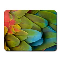 Parrot Feathers Texture Feathers Backgrounds Small Mousepad by nateshop