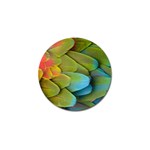 Parrot Feathers Texture Feathers Backgrounds Golf Ball Marker Front