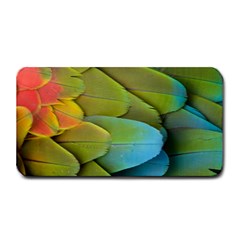 Parrot Feathers Texture Feathers Backgrounds Medium Bar Mat by nateshop