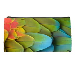 Parrot Feathers Texture Feathers Backgrounds Pencil Case by nateshop