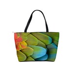 Parrot Feathers Texture Feathers Backgrounds Classic Shoulder Handbag Back