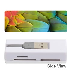 Parrot Feathers Texture Feathers Backgrounds Memory Card Reader (stick) by nateshop