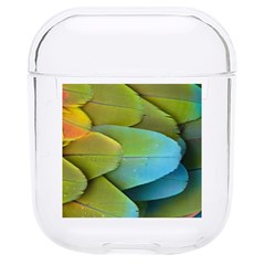 Parrot Feathers Texture Feathers Backgrounds Hard Pc Airpods 1/2 Case by nateshop