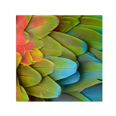 Parrot Feathers Texture Feathers Backgrounds Square Satin Scarf (30  X 30 ) by nateshop