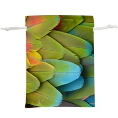 Parrot Feathers Texture Feathers Backgrounds Lightweight Drawstring Pouch (xl) by nateshop